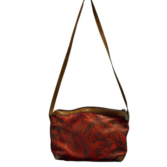 Gucci Vintage Shoulder Bag Crossbody Leather Logo Palm Trees Leafs Rare - Picture 12 of 16